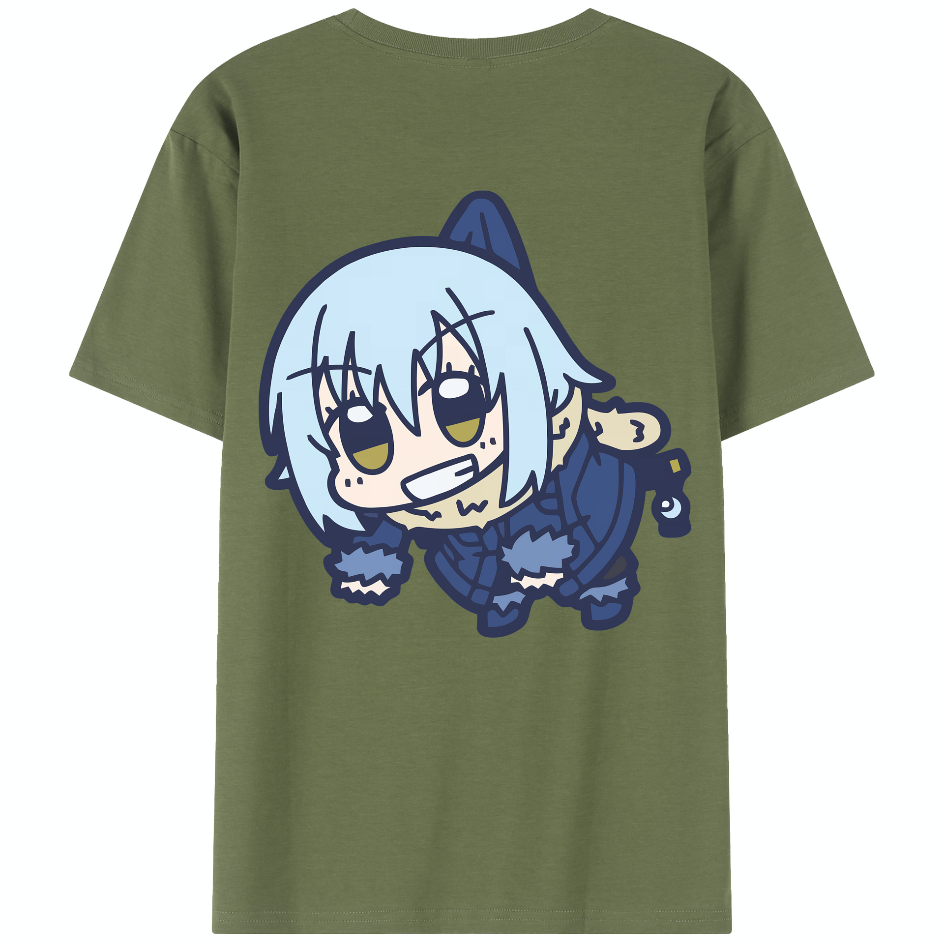 （画像用） 転スラ Regarding Reincarnated to Slime 綿100％半袖Tシャツ（背面プリント）